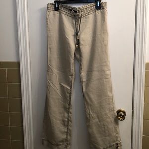 VTG Y2K Misdemeanor 100% Linen Pants size S